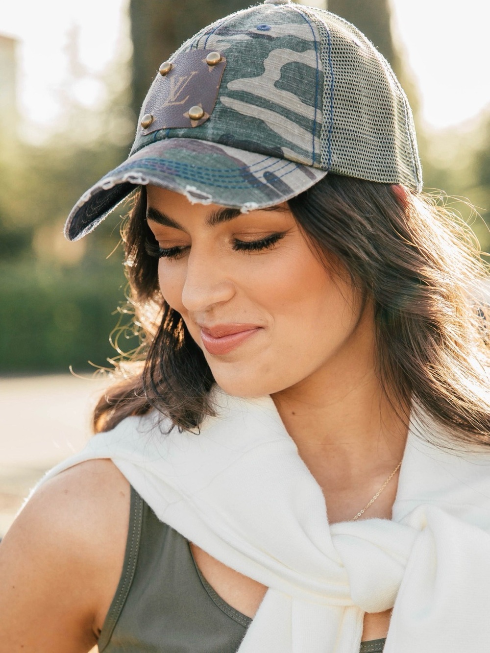 LV camo hat